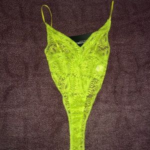 LIME GREEN BODYSUIT